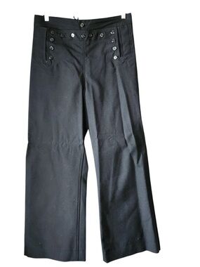 Vintage Wide Leg Sailor Black Pants - US NAVY